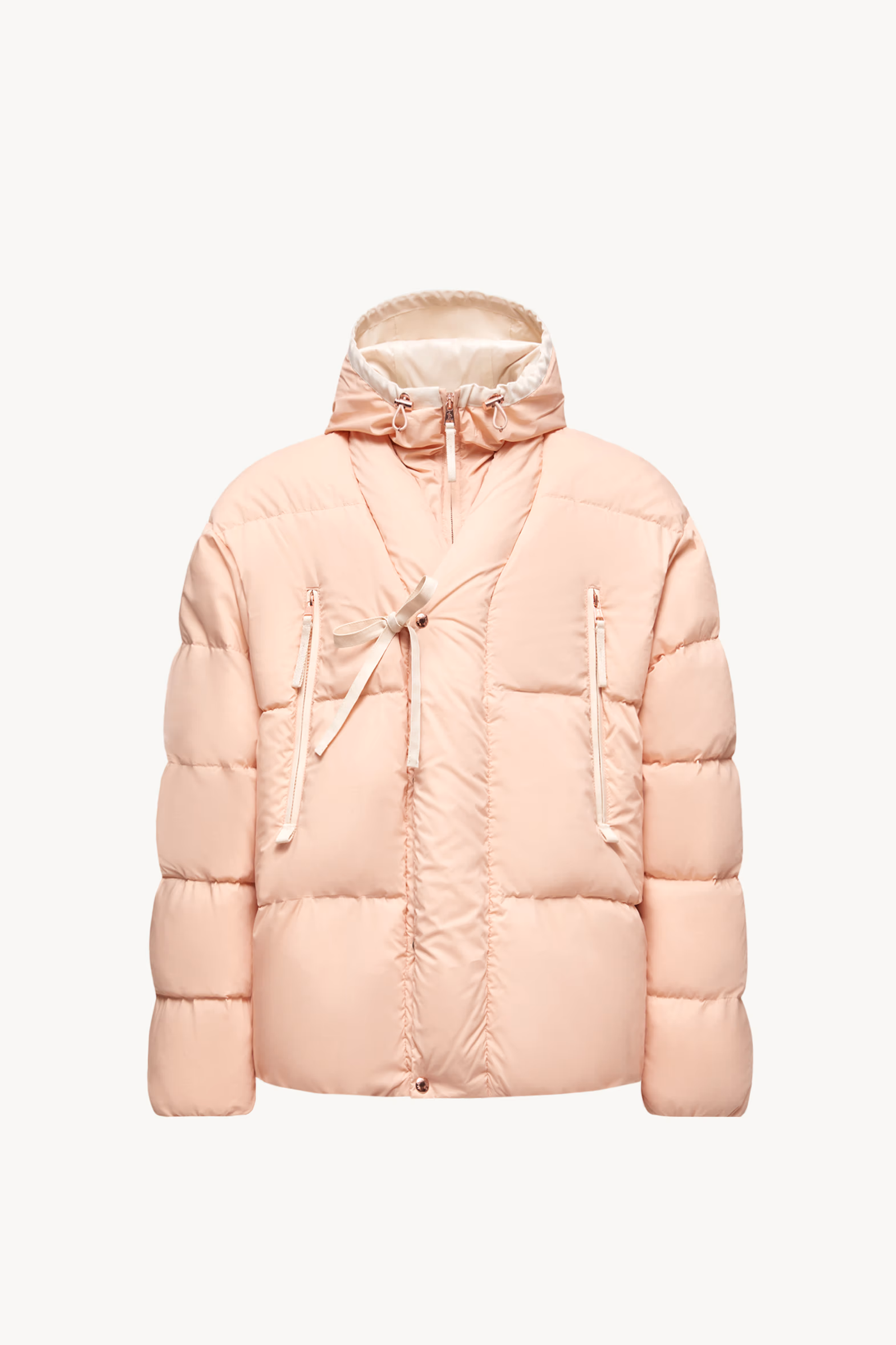 Moncler x Gilga Farm Designed by Donald Glover Tangelo Short Down Jacket Men Peach Pink Moncler 2